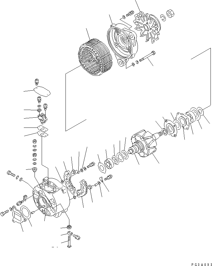 Engines Komatsu / S6D125-1D S/N 10001-UP(s6d125fr) / ALTERNATOR (60A)(#11027-39814)(180060 : 0642A)