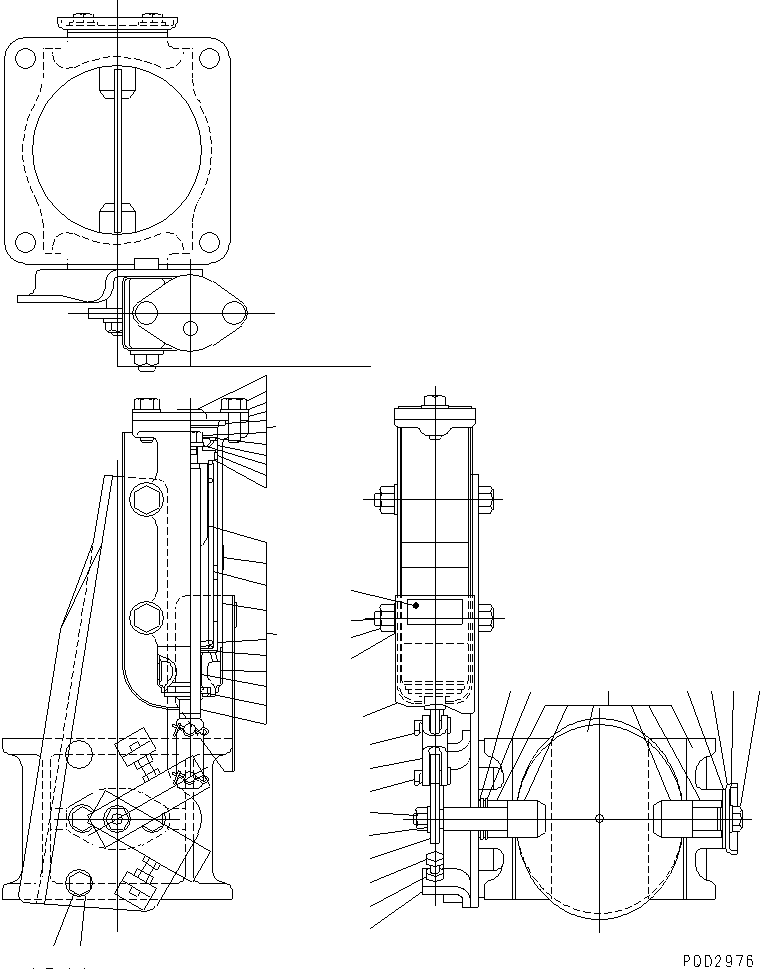 Komatsu parts book diagram for S6D125E-2L S/N 60863-UP: EXHAUST BRAKE (INNER PARTS)(#65504-76217)