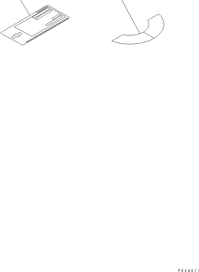 Komatsu parts book diagram for S6D125E-2L S/N 60863-UP: NAME PLATE AND CAUTION (ENGLISH)(#64065-81894)