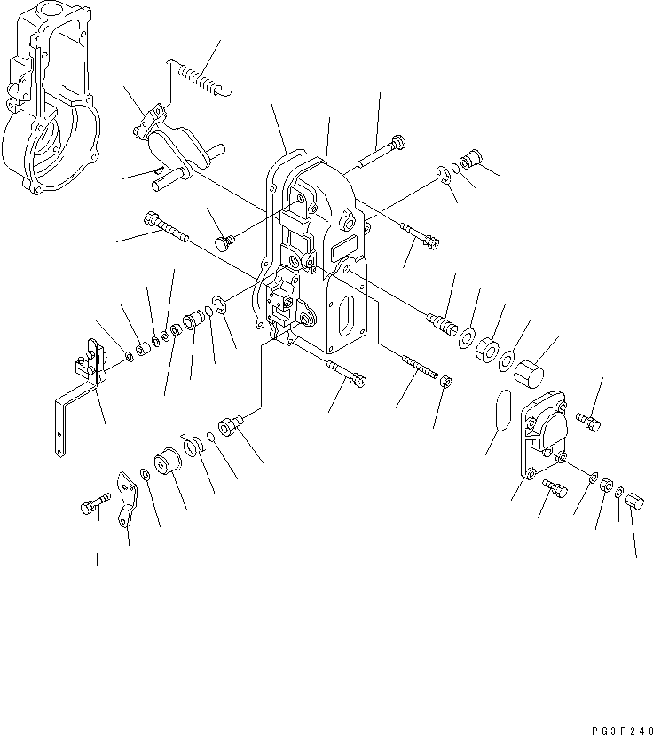 Engines Komatsu / S6D125-1Y-B S/N 19764-UP(s6d125qr) / FUEL INJECTION PUMP (GOVERNOR) (2/2)(120070 : 0462)