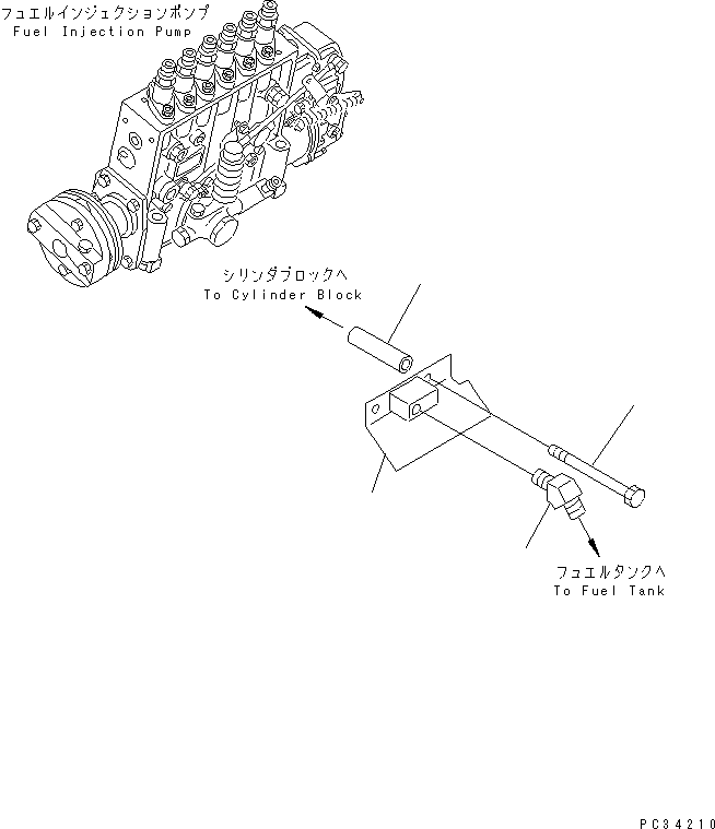 Komatsu parts book diagram for S6D140-1Z S/N 17626-UP: INJECTION PUMP SAFETY GUARD (FOR SCRAPER)