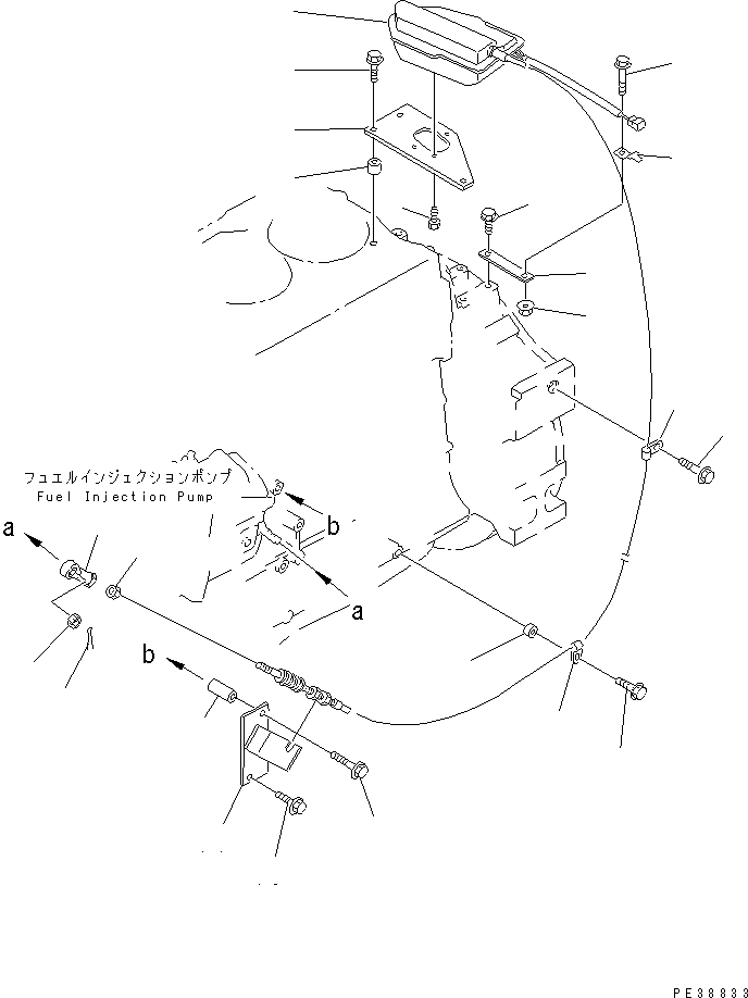 Engines Komatsu / S6D140-1W S/N 17626-UP(s6d1401c) / ENGINE STOP MOTOR(030570 : A4510-A4A1)