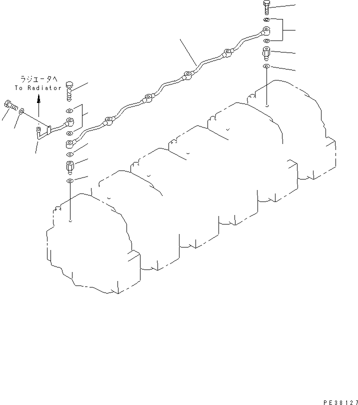 Engines Komatsu / S6D140-1W S/N 17626-UP(s6d1401c) / AIR VENT(#17626-19971)(030600 : A5010-B4A4)