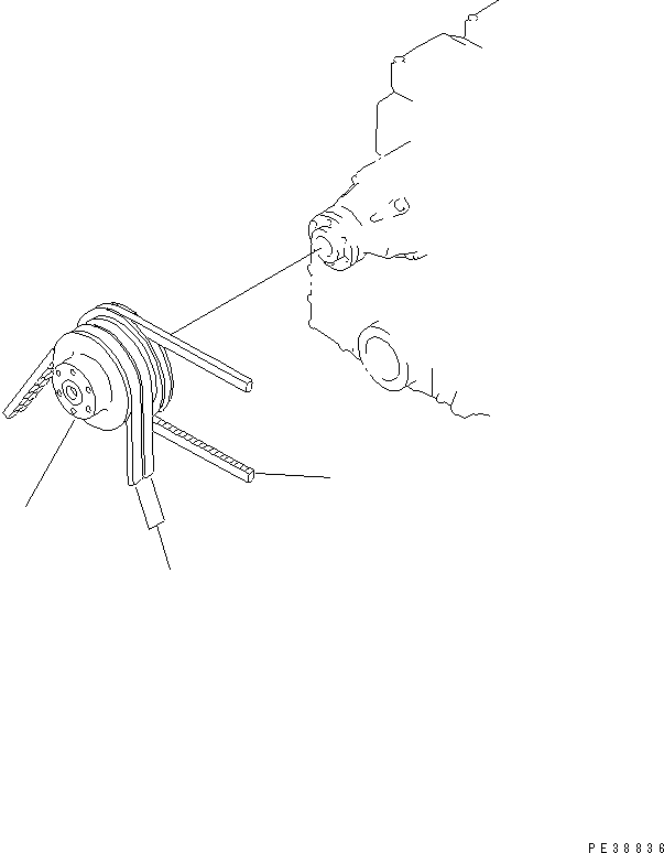 Engines Komatsu / S6D140-1W S/N 17626-UP(s6d1401c) / FAN PULLEY (HARDENING PULLEY) (WITH AIR CONDITIONER TYPE)(030630 : A5050-A4A1)