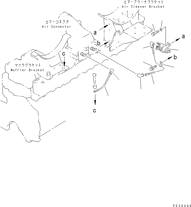 Engines Komatsu / S6D140-1W S/N 17626-UP(s6d1401c) / HEATER SWITCH WIRING(030770 : A6810-A4B3)