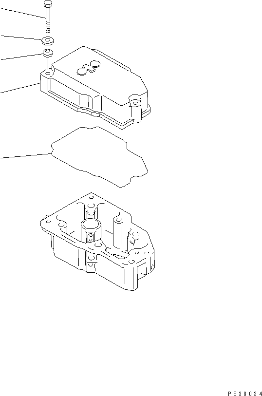 Engines Komatsu / S6D140-1U-F S/N 10001-UP(s6d140jc) / HEAD COVER(#12585-19730)(030030 : A1110-A4A1)