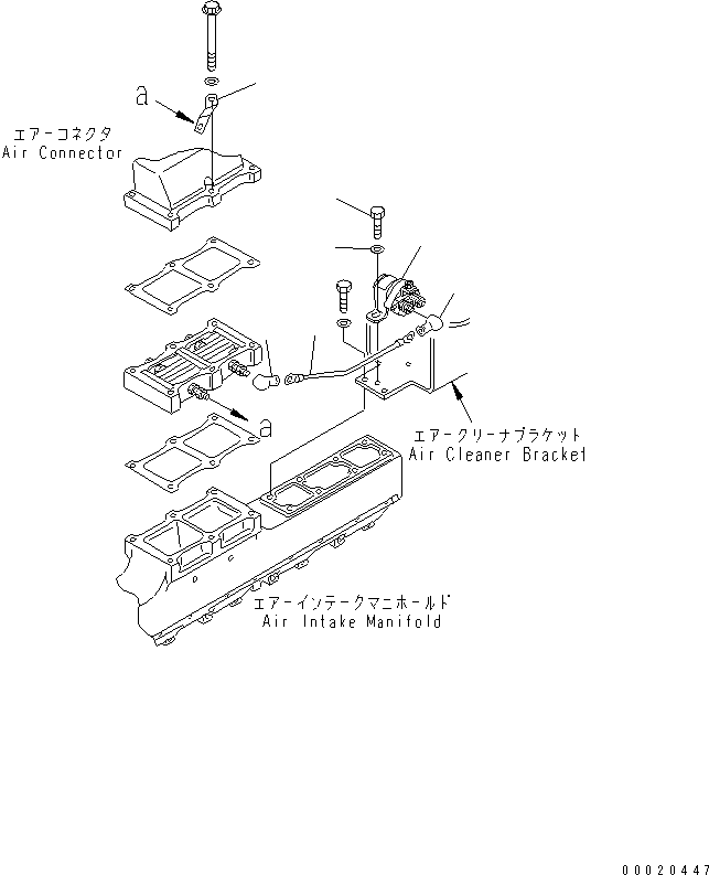 Engines Komatsu / S6D140-1U-F S/N 10001-UP(s6d140jc) / HEATER SWITCH WIRING(#19040-)(030960 : A6810-A4A3)