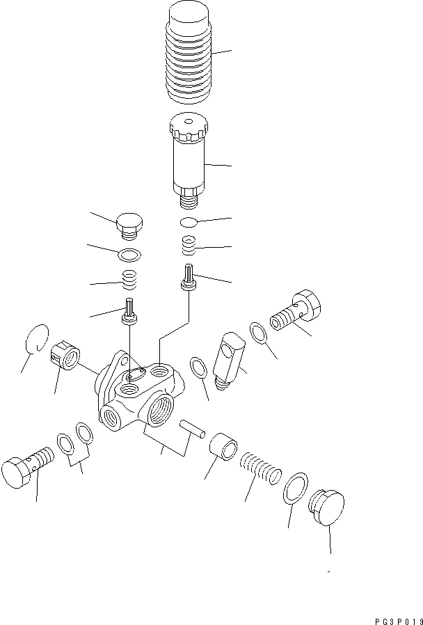 Komatsu parts book diagram for S6D170-1D S/N 10490-UP: FUEL INJECTION PUMP (FEED PUMP)(#10490-11896)