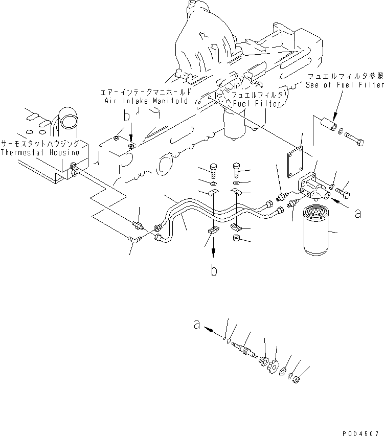 Komatsu parts book diagram for S6D170-1G-W S/N 14674-UP (For Canada / China / Chile / Russia): CORROSION RESISTOR(#15667-)