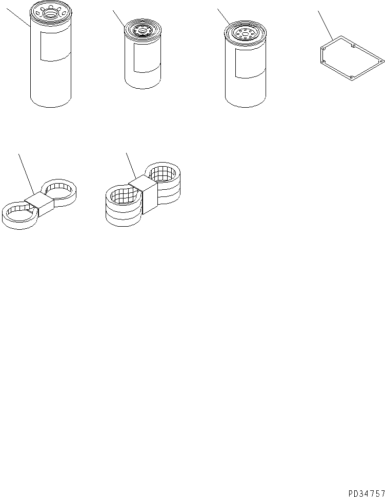 Komatsu parts book diagram for S6D170E-2A-6D S/N 17001-UP: SPARE PARTS (EXTREME COLD TERRAIN SPEC.)(#20138-)
