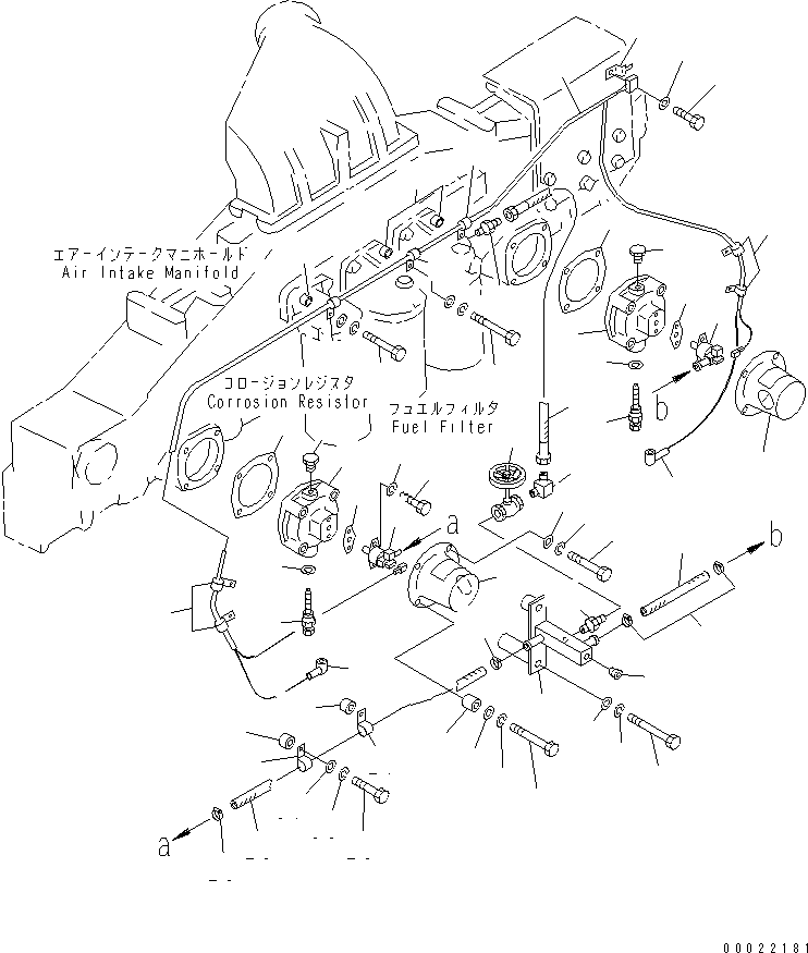 Komatsu parts book diagram for S6D170-1L-6W S/N 10001-UP: AUTO PRIMING SYSTEM(#14674-)