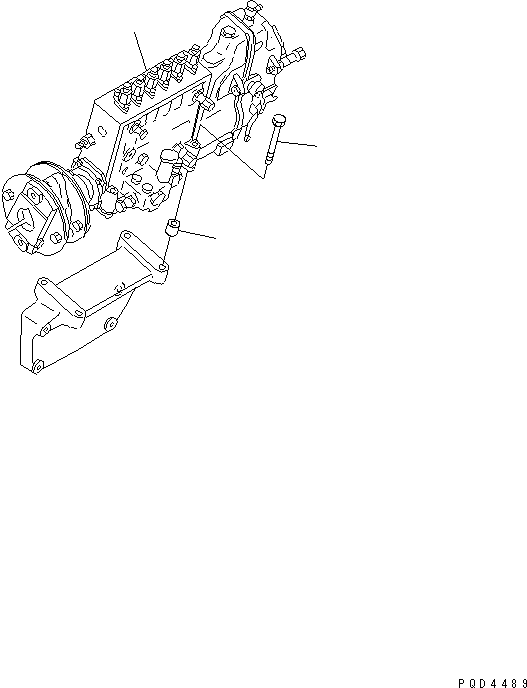 Komatsu parts book diagram for S6D170-1G-6A S/N 10001-UP: FUEL INJECTION PUMP(#15707-)