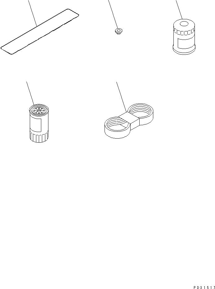 Komatsu parts book diagram for S6D95L-1MM-C S/N 106426-UP: SPARE PARTS