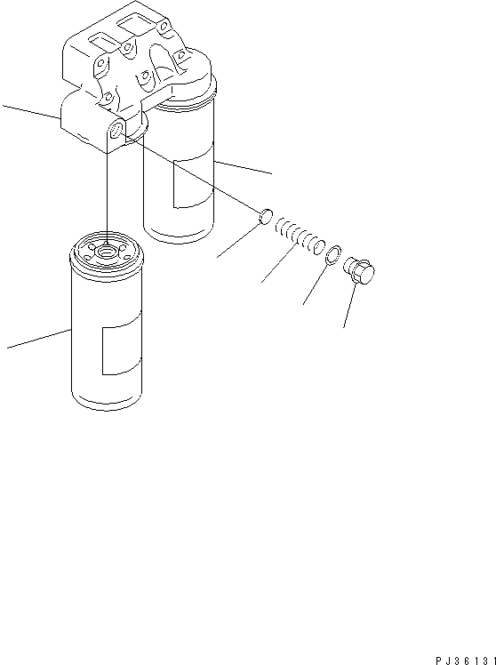 Engines Komatsu / SA12V140-1C S/N 10034-UP (ELECTRICAL GOVERNOR)(sa12v12c) / LUBRICATING OIL FILTER(#10034-10356)(090030 : 0311)