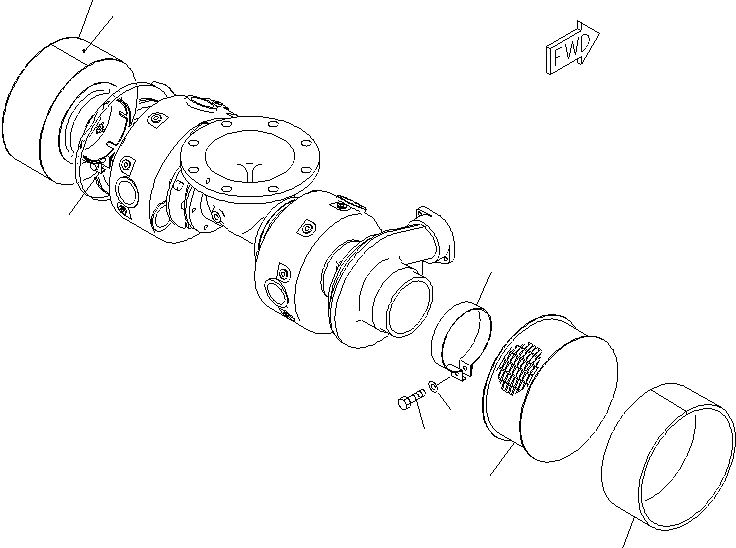 Komatsu parts book diagram for SA12V140-1M S/N 10517-UP: AIR CLEANER