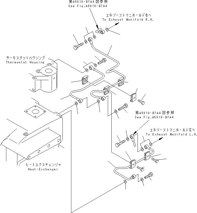 Komatsu parts book diagram for SA12V140-1M S/N 10517-UP: AIR VENT (2/2) (JG SPEC.)