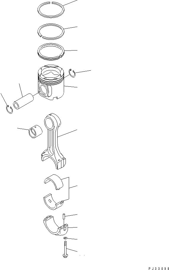 Engines Komatsu / SA12V140-1U-A S/N 10001-UP(sa12v1ic) / PISTON(#10909-)(031020 : A2350-A7A5)