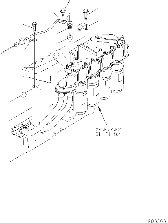 Engines Komatsu / SA12V140-1U-A S/N 10001-UP(sa12v1ic) / OIL PRESSURE SENSOR (WITH ALARM) (VHMS SPEC.)(#11755-)(031270 : A3110-C7C7)