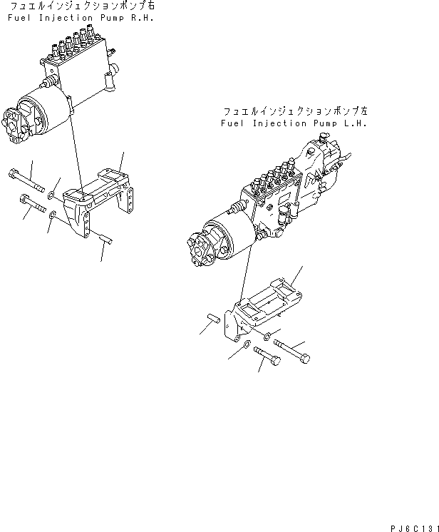 Engines Komatsu / SA12V140-1U-A S/N 10001-UP(sa12v1ic) / FUEL INJECTION PUMP BRACKET(#12670-)(031730 : A4040-A7A1A)