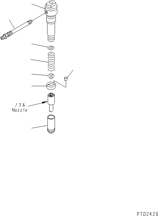 Engines Komatsu / SA12V140-1U-A S/N 10001-UP(sa12v1ic) / NOZZLE HOLDER (INNER PARTS)(#10034-)(031990 : A4210-B7A4)