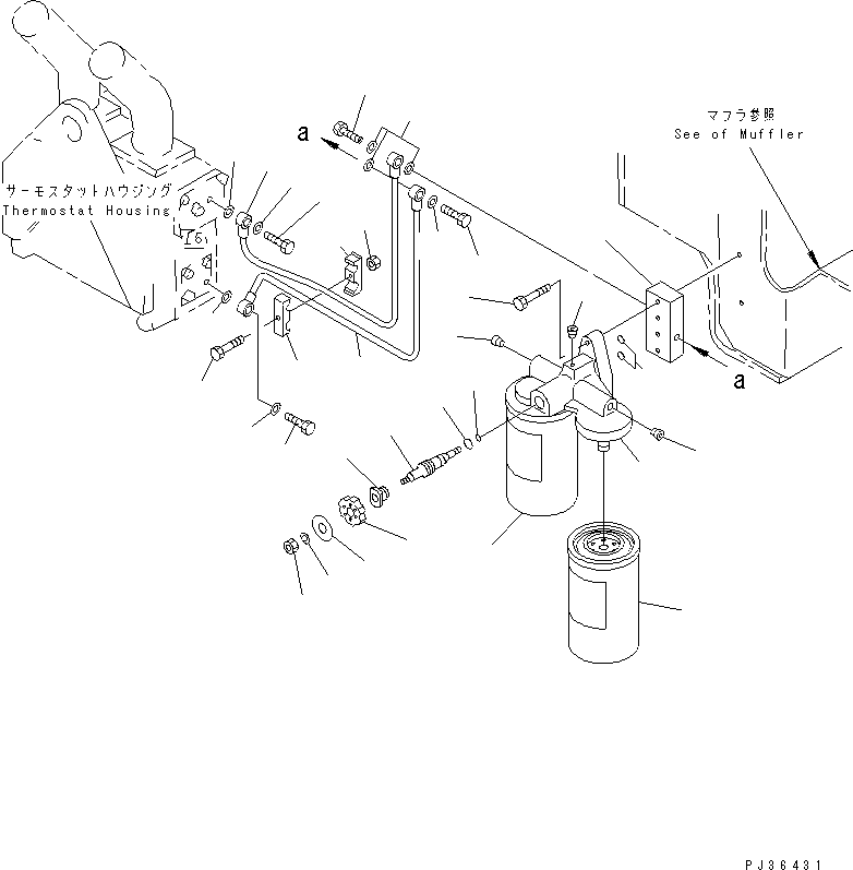 Komatsu parts book diagram for SA12V140-1E-A S/N 10001-UP: CORROSION RESISTOR(#10100-)