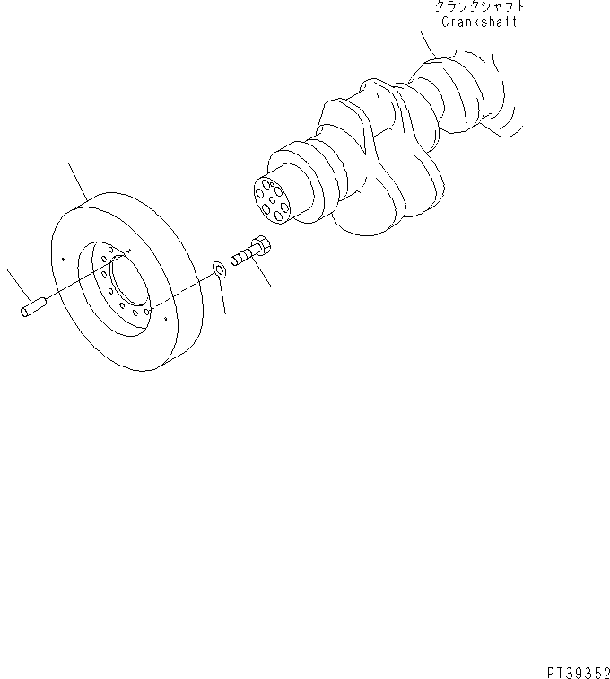 Komatsu parts book diagram for SA12V140-1R-A S/N 10001-UP: DAMPER