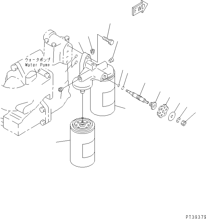 Komatsu parts book diagram for SA12V140-1R-A S/N 10001-UP: CORROSION RESISTOR