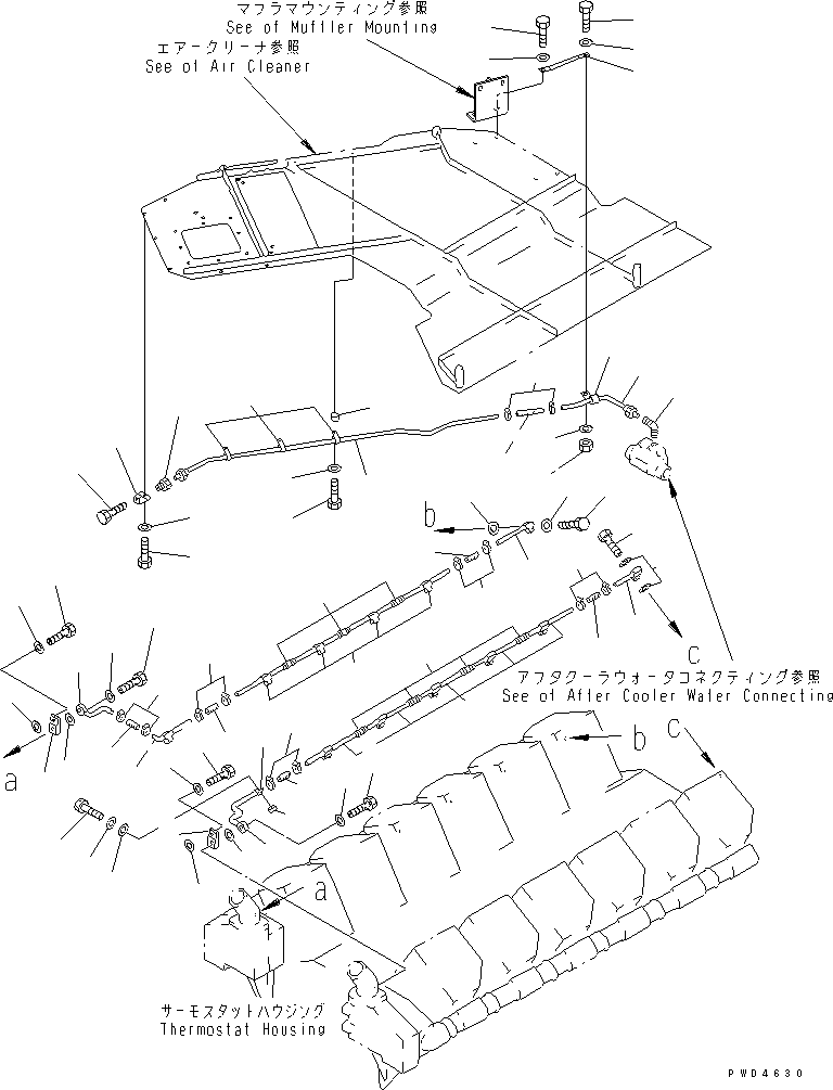 Engines Komatsu / SA12V170-1D-EA S/N 10001-UP(sa12v1rc) / AIR VENT(#10024-)(030570 : A1710-B8A1)