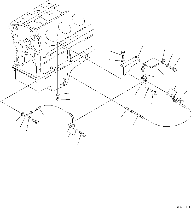 Engines Komatsu / SA12V170-1D-EA S/N 10001-UP(sa12v1rc) / OIL LEVEL SENSOR(#10024-10096)(030840 : A2190-A8A1)