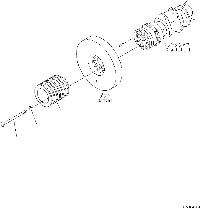 Engines Komatsu / SA12V170-1D-EA S/N 10001-UP(sa12v1rc) / CRANK PULLEY(#10097-)(030930 : A2370-A8A1)