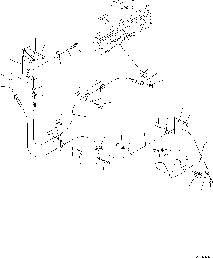 Engines Komatsu / SA12V170-1D-EA S/N 10001-UP(sa12v1rc) / BYPASS FILTER (2/2)(#10165-10180)(031090 : A3130-B8A1A)