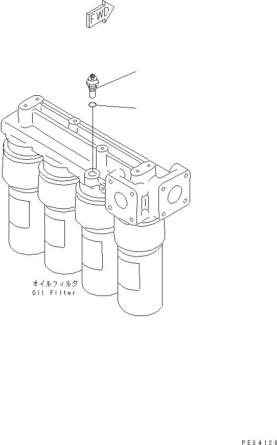 Engines Komatsu / SA12V170-1D-EA S/N 10001-UP(sa12v1rc) / OIL PRESSURE SENSOR(#10024-10165)(031100 : A3190-A8A1)
