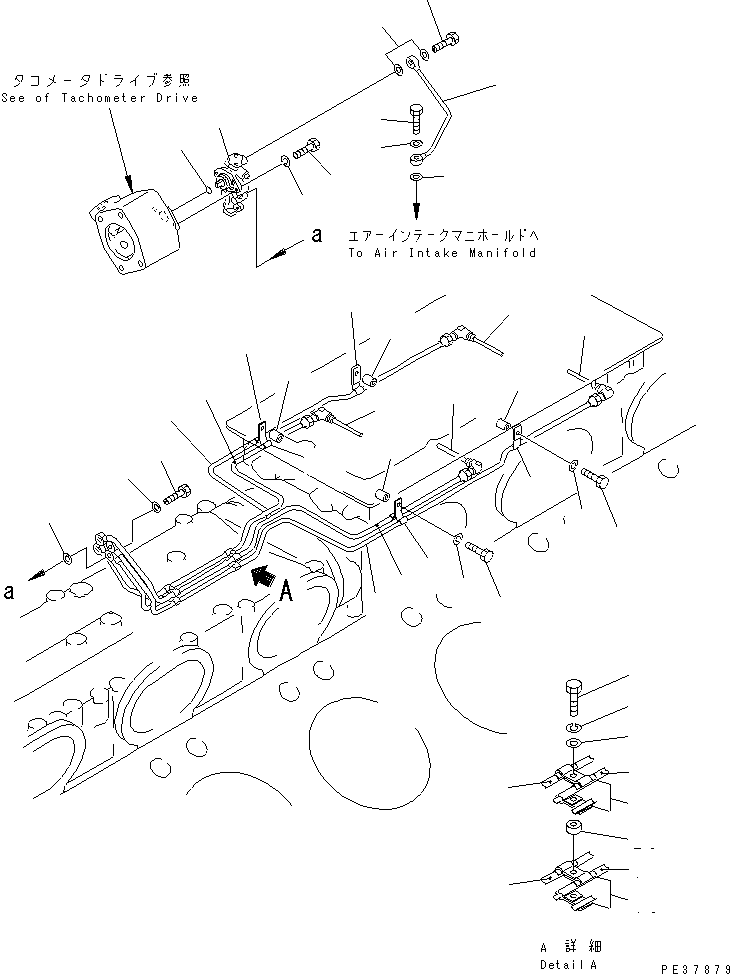Engines Komatsu / SA12V170-1D-EA S/N 10001-UP(sa12v1rc) / MECHANICAL PUMP AND PIPING(#10024-10096)(031110 : A3270-A8A1)