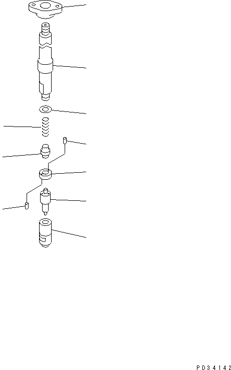 Engines Komatsu / SA12V170-1D-EA S/N 10001-UP(sa12v1rc) / FUEL INJECTION NOZZLE (INNER PARTS)(#10024-)(031390 : A4210-C8A1)