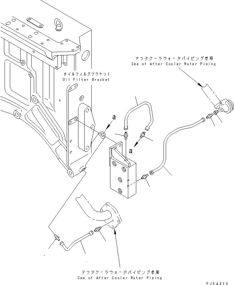 Engines Komatsu / SA12V170-1D-EA S/N 10001-UP(sa12v1rc) / CORROSION RESISTOR PIPING(#10181-10192)(031440 : A5210-A8A6)