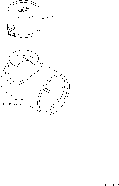 Engines Komatsu / SA12V170-1D-EA S/N 10001-UP(sa12v1rc) / PRE CLEANER(#10181-)(031640 : B9999-A8A2)