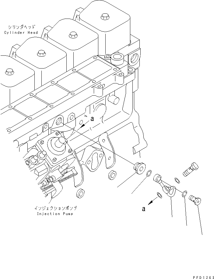 Engines Komatsu / SA6D102E-1C-Z S/N 26200467-UP(sa6d100c) / BOOST TUBE(#26201322-26233099)(030920 : A401R-01A1)
