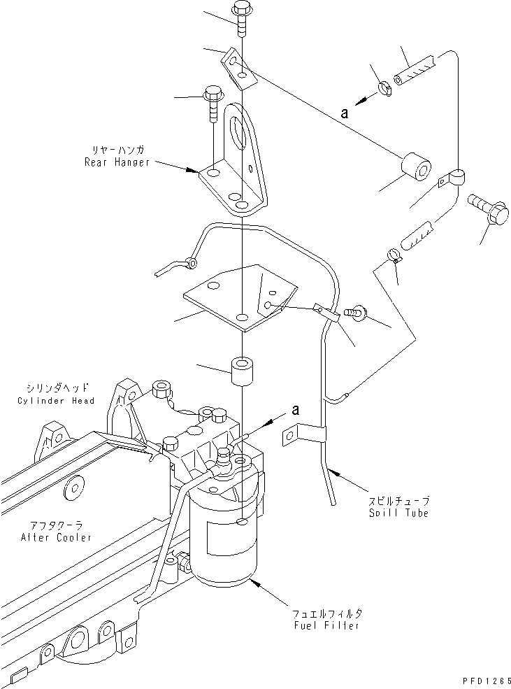 Engines Komatsu / SA6D102E-1C-Z S/N 26200467-UP(sa6d100c) / FUEL RETURN(#26201322-26291074)(031100 : A4230-01A1Z)