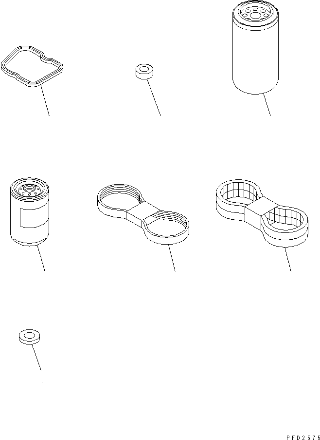 Engines Komatsu / SA6D102E-1C-Z S/N 26200467-UP(sa6d100c) / SPARE PARTS(#26201322-26228580)(031600 : A9020-01A0)