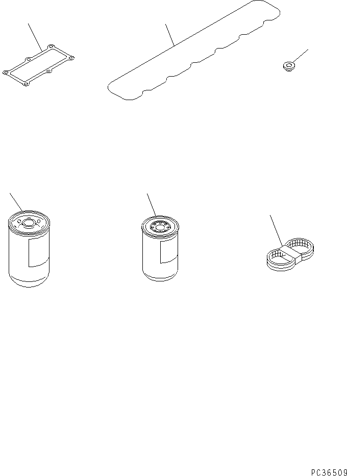 Engines Komatsu / SA6D108-1G S/N 16016-UP(sa6d107c) / SPARE PARTS(031030 : A9020-A2A9)