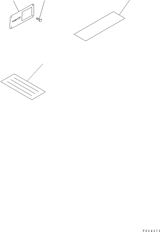 Komatsu parts book diagram for SA6D108-1A-7 S/N 10001-UP: NAME PLATE AND CAUTION (JAPANESE-ENGLISH)