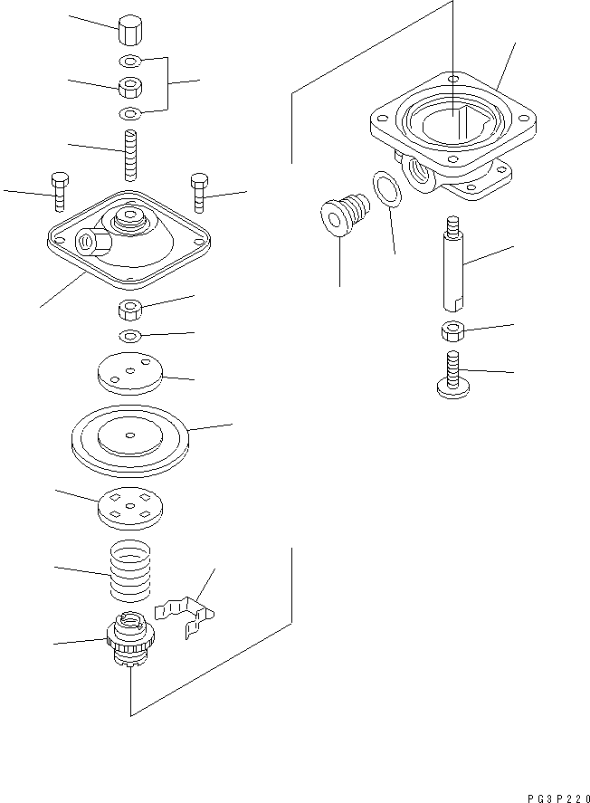 Komatsu parts book diagram for SA6D140-1FF-G S/N 10001-UP: FUEL INJECTION PUMP (GOVERNOR) (3/3) (INNER PARTS)(#17983-)
