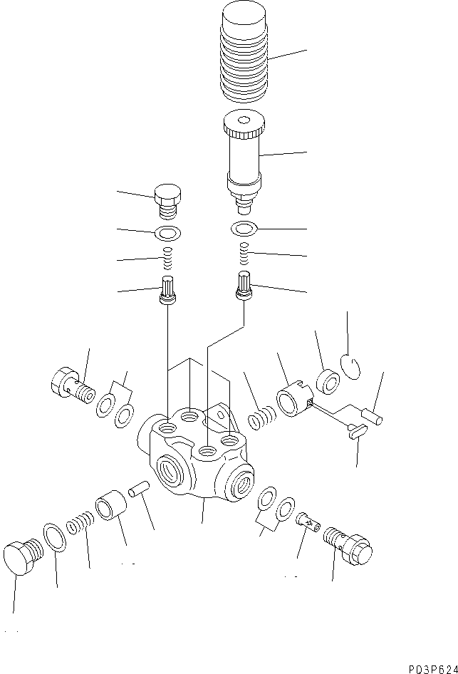 Komatsu parts book diagram for SA6D140-1FF-G S/N 10001-UP: FUEL INJECTION PUMP (COUPLING) (INNER PARTS)(#17983-)