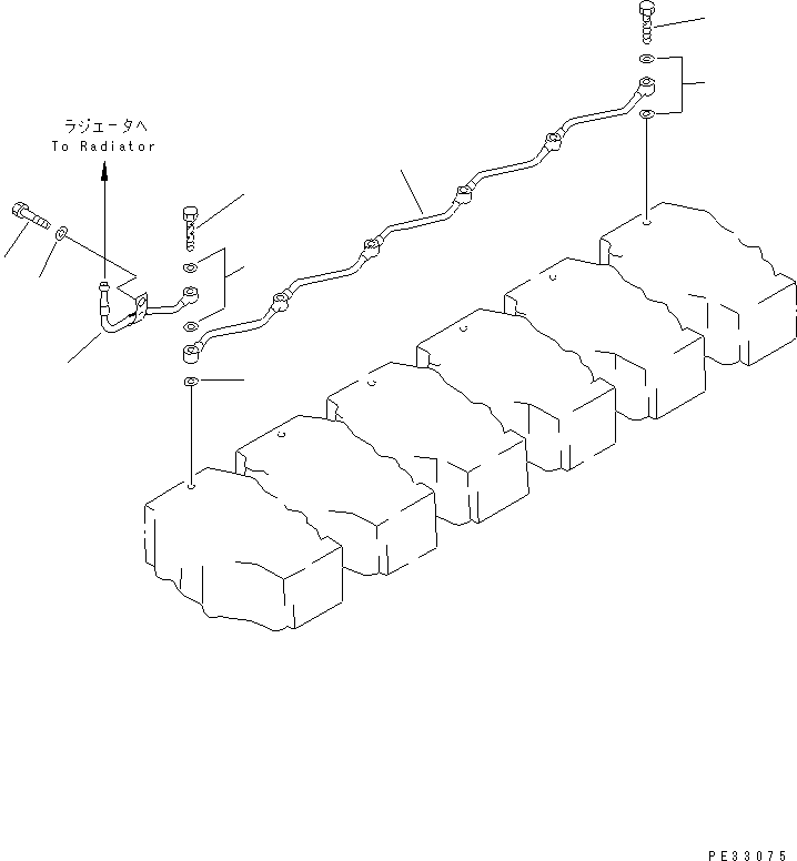 Komatsu parts book diagram for SA6D140-1FF-G S/N 10001-UP: AIR VENT(#19801-25279)