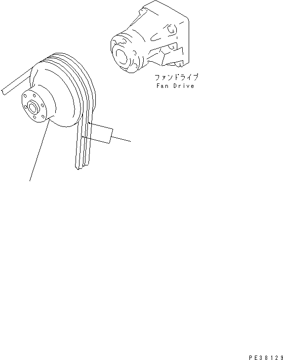 Komatsu parts book diagram for SA6D140-1FF-G S/N 10001-UP: FAN PULLEY (HARDENING PULLEY)(#17983-)