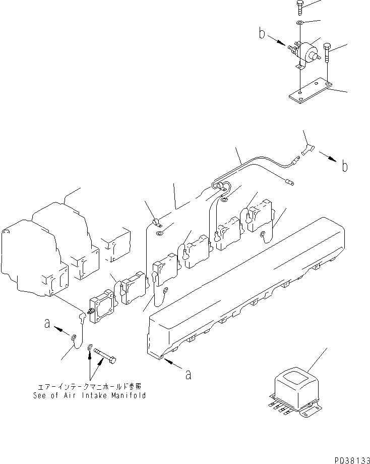 Komatsu parts book diagram for SA6D140-1FF-G S/N 10001-UP: HEATER WIRING(#17983-)
