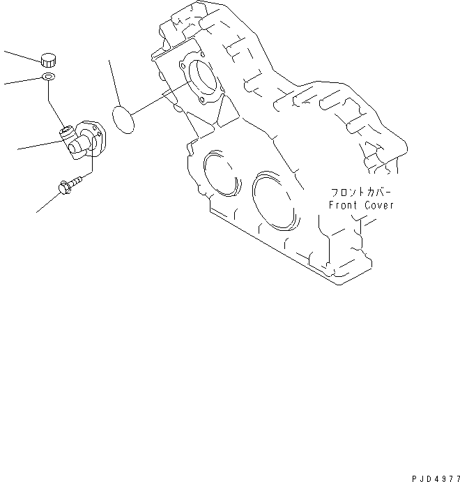 Komatsu parts book diagram for SA6D108E-2A-H7 S/N 19030-UP: TACHO DRIVE(#29476-)