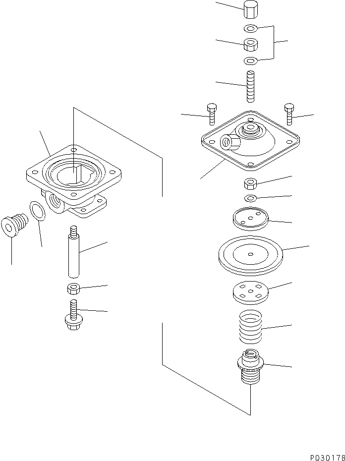 Komatsu parts book diagram for SA6D108E-2A-S7 S/N 19030-UP: FUEL INJECTION PUMP (GOVERNOR) (3/3) (FOR MECHANICAL GOVERNOR) (INNER PARTS)(#21722-)