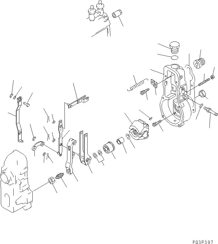 Engines Komatsu / SA6D110-1A S/N 10001-UP(sa6d110r) / FUEL INJECTION PUMP (GOVERNOR) (1/2)(120070 : 0461)