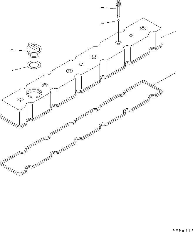 Engines Komatsu / SA6D114E-1-GD S/N 45992604-UP(sa6d114c) / HEAD COVER(030040 : A111P-01A0)